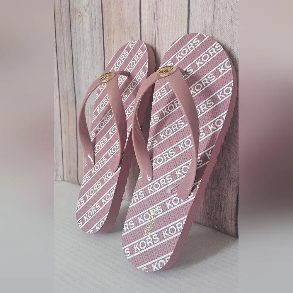 Michael Kors Logo Pink Sandals